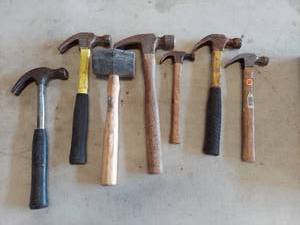 lot 6213 image: assorted hammers