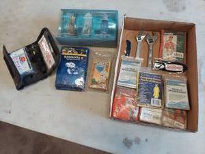 lot 6288 image: assorted items - fragrance kit and KU poncho