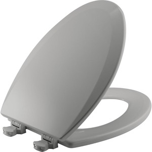 lot 7741 image: Bemis 1500EC Lift-Off Wood Elongated Toilet Seat, Available in Various Colors