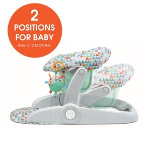 lot 7765 image: Summer� Learn-to-Sit�� Stages 2-Position Floor Seat (Funfetti Neutral)