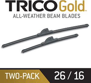 lot 7760 image: TRICO 2 Pack Automotive Replacement Wiper Blades 26 and 16 Inch