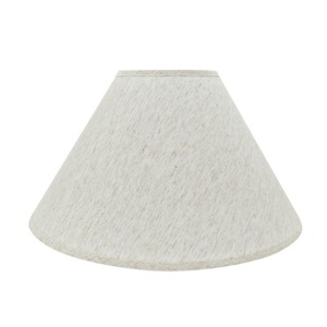 lot 7803 image: Aspen Creative 32561 Transitional Hardback Empire Shaped Spider Construction Lamp Shade in Beige, 20in wide (7 x 20 x 12 12)