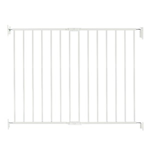 lot 7812 image: Regalo Extra Wide 2-in-1 Stairway and Hallway Safety Gate with Mounting Kit. OPEN BOX