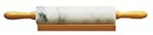 lot 7841 image: Fox Run White Marble Rolling Pin