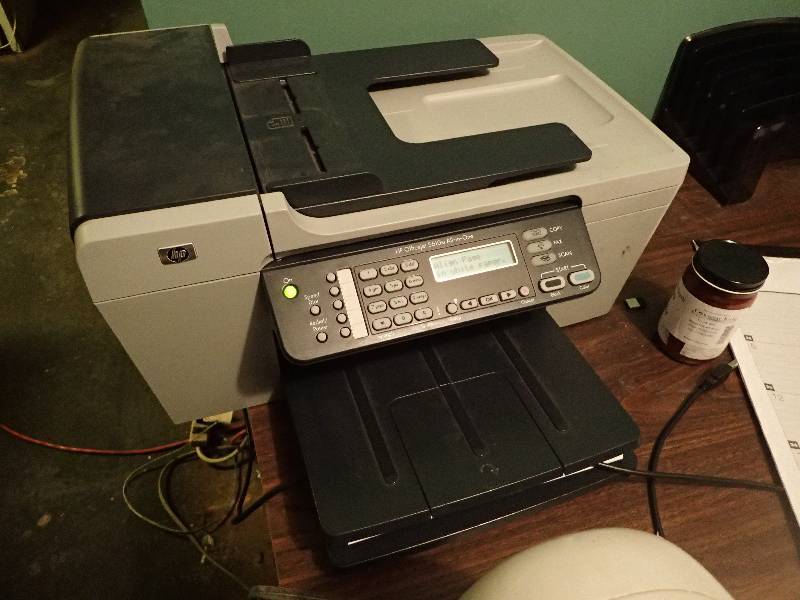 lot 2711 image: (2) HP 5610xi All-in-One office Desk Jet Printers