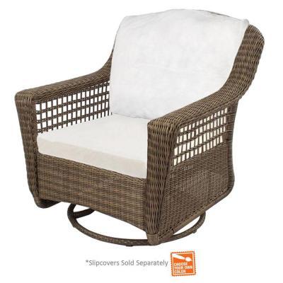 lot 1396 image: Hampton Bay Spring Haven Pation Swivel Rocker