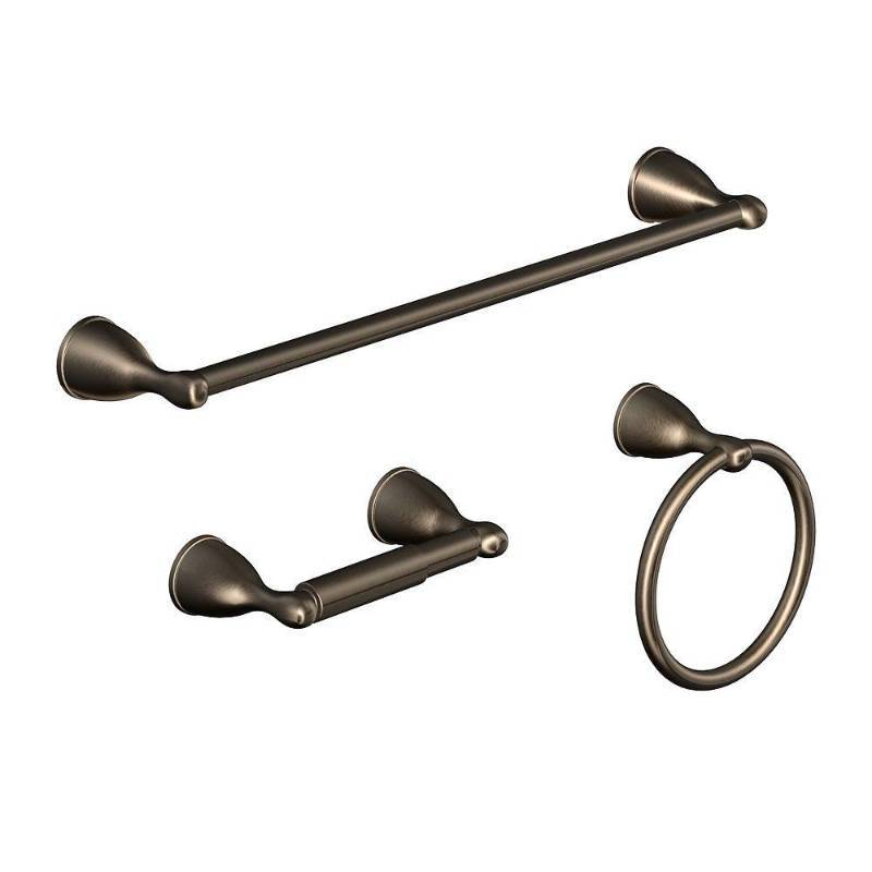lot 1765 image: Glacier Bay Builders 3 Piece Bath Accessory Kit