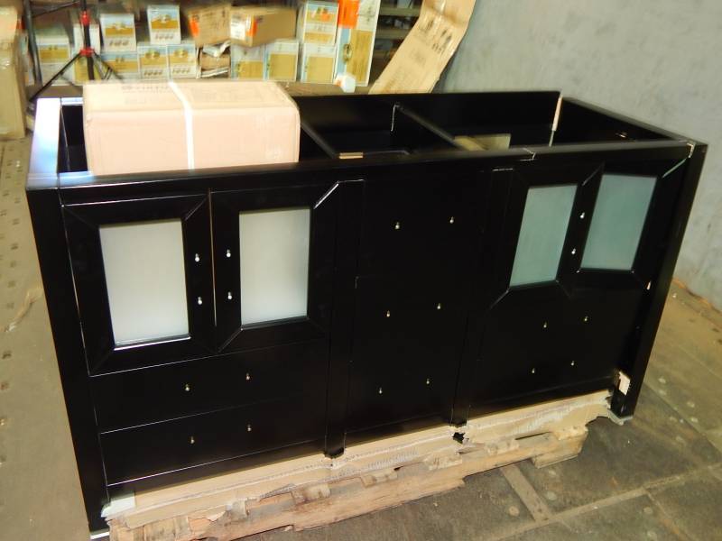 lot 1419 image: Bradford 60 in. Double Basin Vanity in Espresso