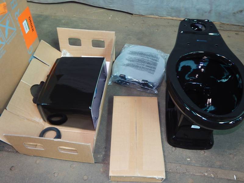 lot 1424 image: Glacier Bay Designer Dual Flush High-Efficiency Toilet