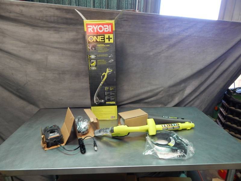 lot 1457 image: Ryobi 10 Cordless String Trimmer Edger