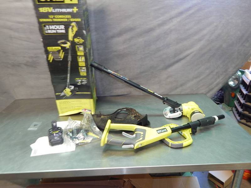 lot 1458 image: Ryobi 13 Cordless String Trimmer Edger