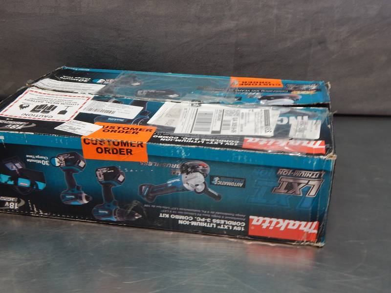 lot 1471 image: Makita 18v LXT Cordless 3-pc Combo Kit