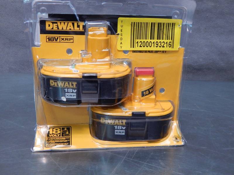 lot 1485 image: Dewalt 18v XRP Batterys