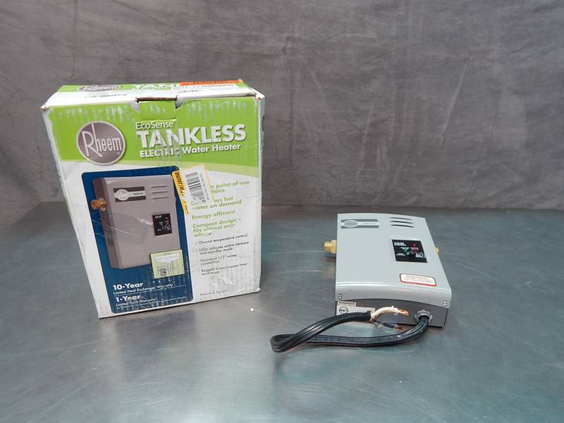 lot 1512 image: Rheem Tankless Electric Water Heater