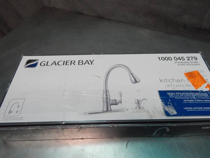 lot 1519 image: Glacier Bay Pavilion Pull Down Kitchen Faucet