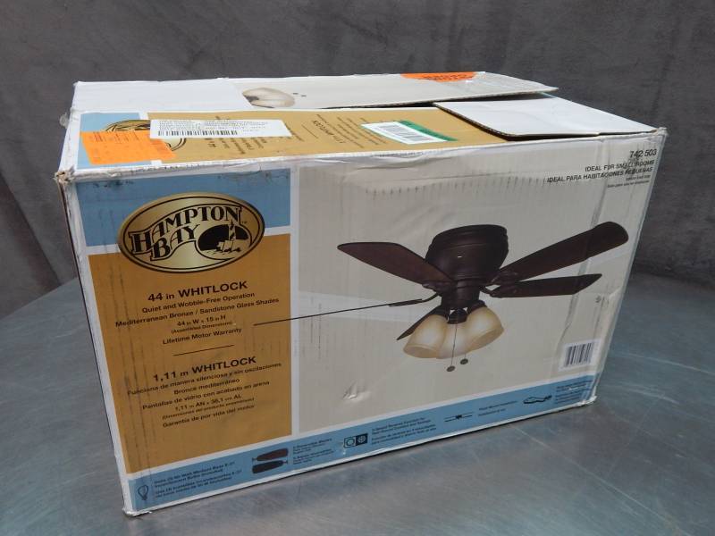 lot 1568 image: Hampton Bay Whitlock 44 Ceiling Fan