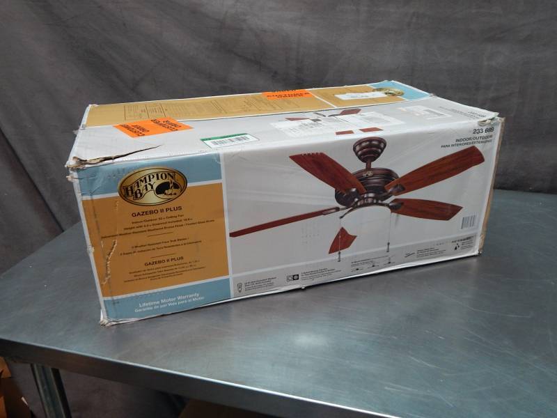 Hampton Bay Gazebo Ii Plus Indoor Outdoor 52 Ceiling Fan Factory