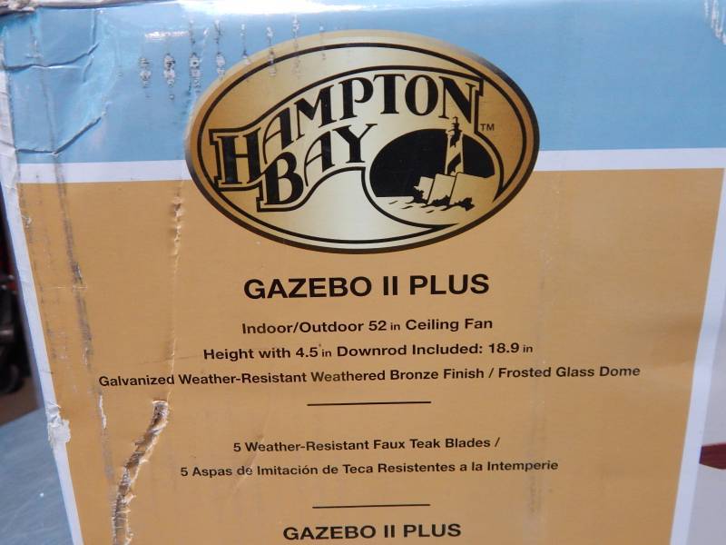 Hampton Bay Gazebo Ii Plus Indoor Outdoor 52 Ceiling Fan Factory