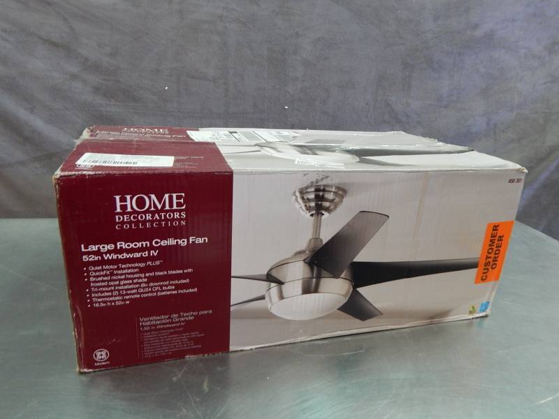 lot 1609 image: Home Decorators Collection Large Room Windward 52 Ceiling Fan