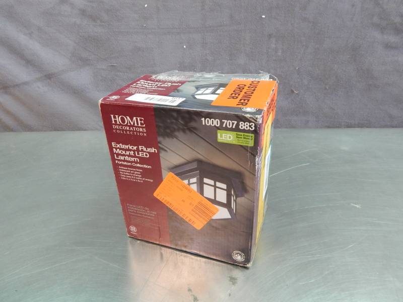 lot 1637 image: Home Decorators Collection Exterior Flush Mount LED Lantern