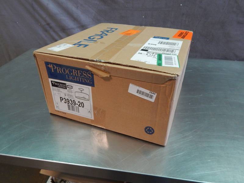 lot 1643 image: Progress Lighting Light Fixture Factory Sealed