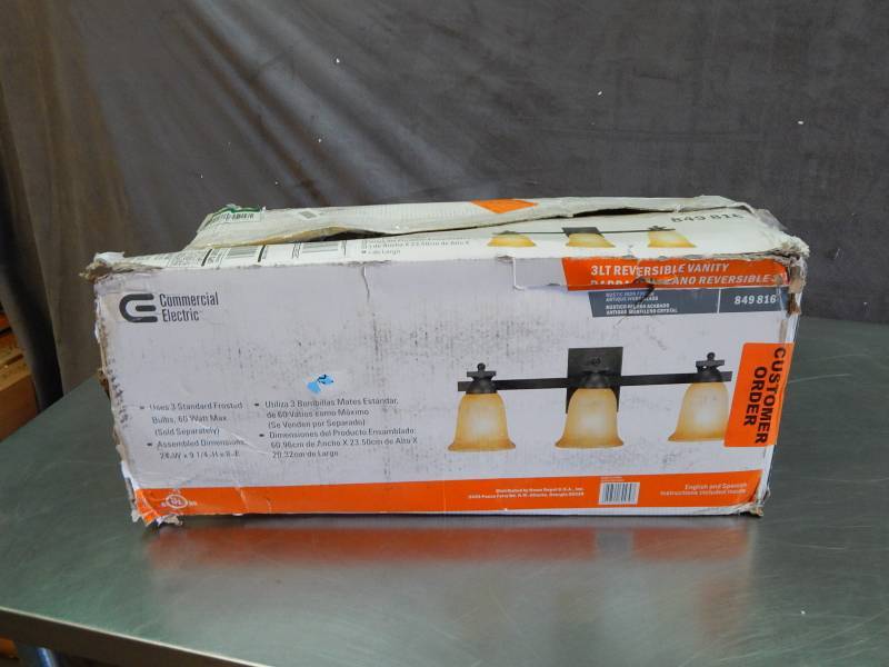 lot 1687 image: Commercial Electric Vanity Fixture