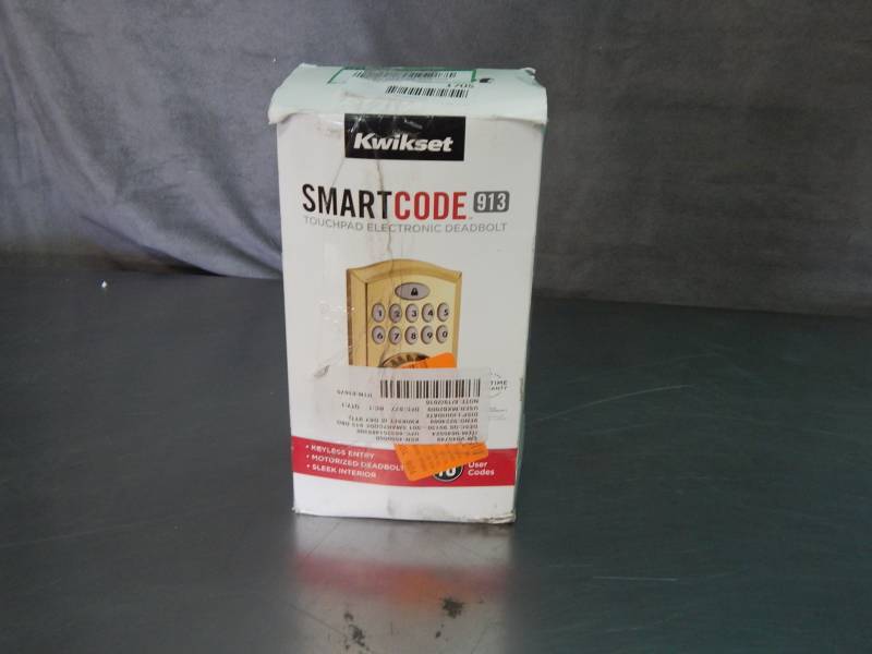 lot 1705 image: Kwikset Smart Code 913 Touchpad Electronic Deadbolt