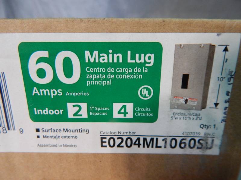 lot 1716 image: Siemens 60 amp Main Lug