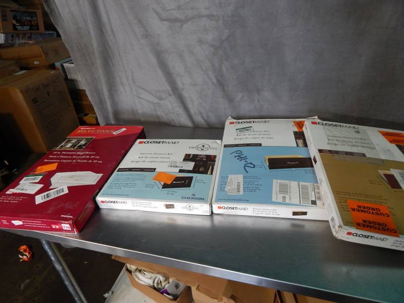 lot 1791 image: Lot of Closet Maid Drawer Kits