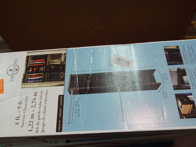 lot 1449 image: Closetmaid Narrow Closet Kit