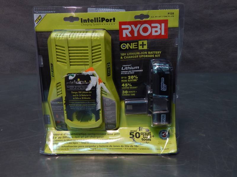 lot 1484 image: Ryobi 18v  Battery and Charger Upgrade Kit
