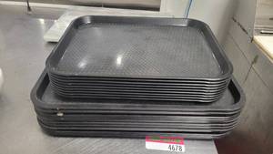 lot 4691 image: (19) Black Serving Trays