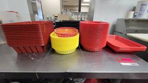 lot 4692 image: Assorted Red and Yellow French Fry Trays