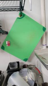 lot 4698 image: (3) San Jamar Cutting Boards - Green, Yellow and White