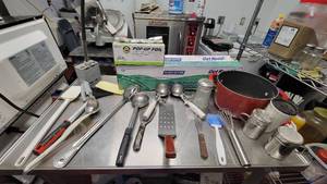 lot 4713 image: Plastic Food Service Film, Red Cooking Pot, Pop-Up Foil and More