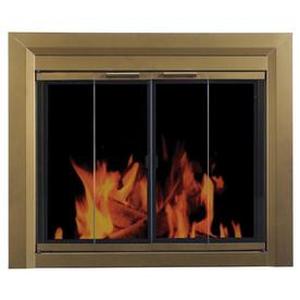 lot 1063 image: Pleasant Hearth Carrington Medium Bi-Fold Fireplace Doors