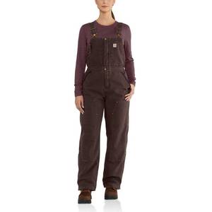 lot 1098 image: Carhartt Womens Cotton Wildwood Quilt Bib Overalls (Size S)