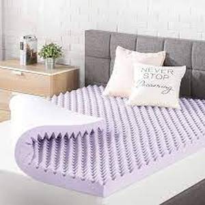 lot 1115 image: Best Price Mattress Egg Crate Memory Foam Mattress Topper (Full Size)