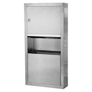 lot 1121 image: Commercial Paper Towel Dispenser &amp Trashcan