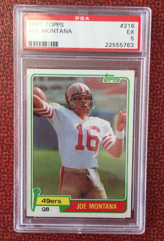 1981 Topps Joe Montana Rookie Card - PSA Graded (Excellent Condition ...