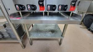 lot 6417 image: Stainless Steel Stand W an Undershelf