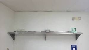 lot 27160 image: 8ft Regency Metal Shelf