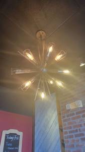 lot 27188 image: Unique Sputnik Light Fixture