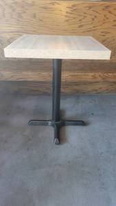 lot 27221 image: Gorgeous 2-Top Table W a Metal Base