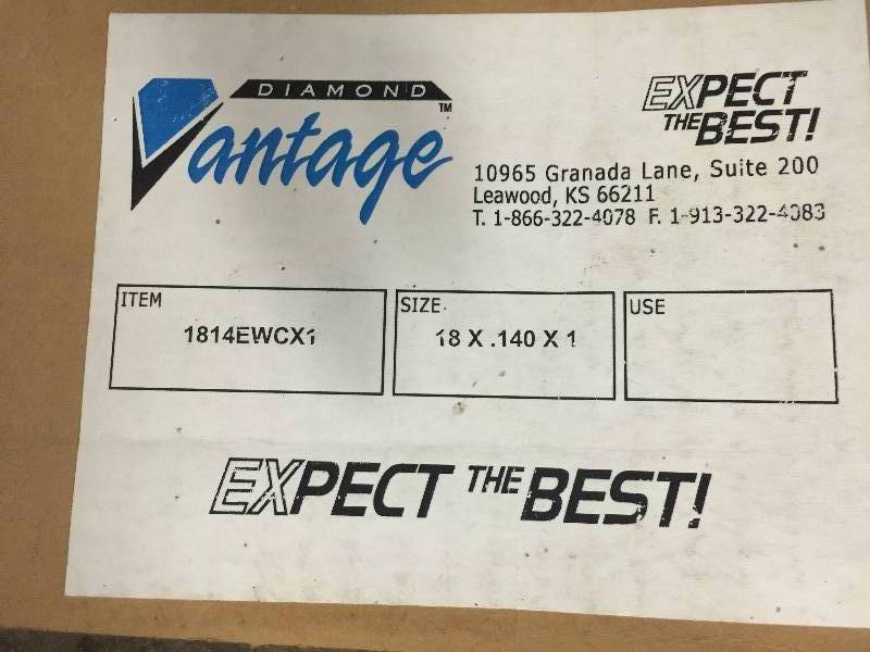 lot 1247 image: VANTAGE DIAMOND SAW BLADE - 18 x .140 x 1 APPROX $1,100 RETAIL.
