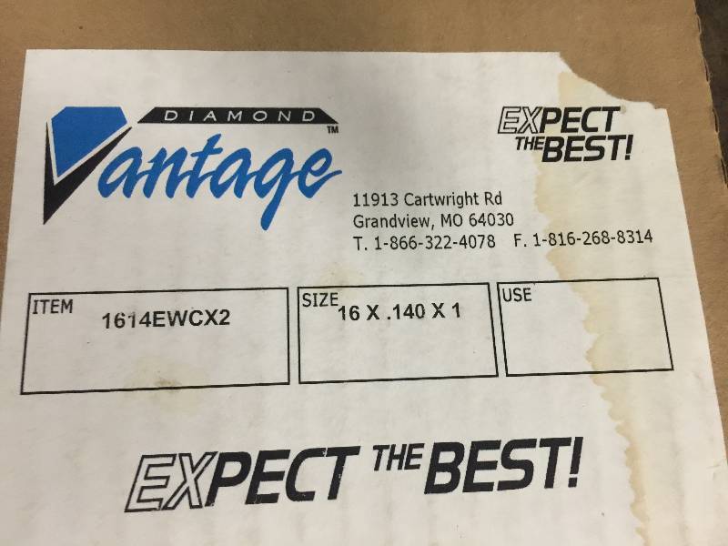lot 1252 image: VANTAGE DIAMOND SAW BLADE - 16 x .140 x 1  1614EWCX2  LIST PRICE $995.10