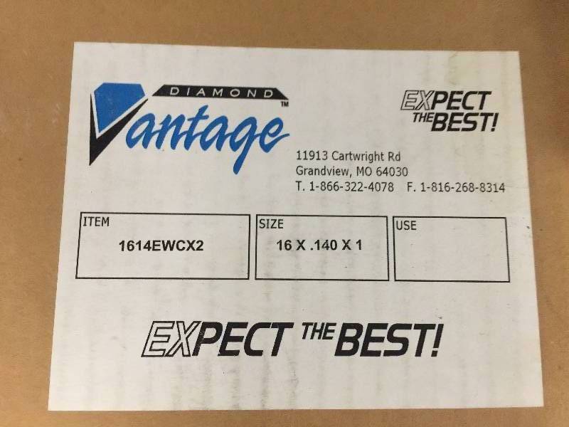 lot 1250 image: VANTAGE DIAMOND SAW BLADE - 16 x .140 x 1  1614EWCX2  LIST PRICE $995.10