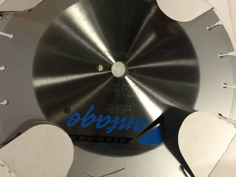lot 1264 image: VANTAGE 1412EWCX3-1 SAW BLADE - CONCRETE