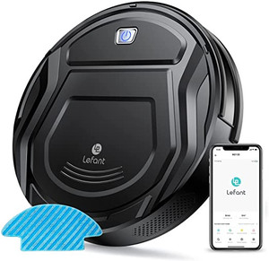 lot 2500 image: Lefant Robot Vacuum Cleaner, Upgraded M210B Robot Vacuum and Mop Combo, 2000pa Mini Robotic Vacuums, Self-charging Vacuum Robot, WiFiAppAlexa, Cleans Pet Hair, Floors, Carpet, Commercial Indoor