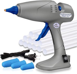 lot 2501 image: Hot Glue Gun, Anti-drip Glue Gun - MONVICT Full-Size Hot Melt Glue Gun 80  120W Stand-Up Base, Dual Temp Fast-heating Heavy Duty Glue Gun with 12 Glue Sticks for Craft, DIY, Art, Repair, Decor